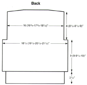 back pattern diagram