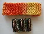 knit wrist and head bands photo
