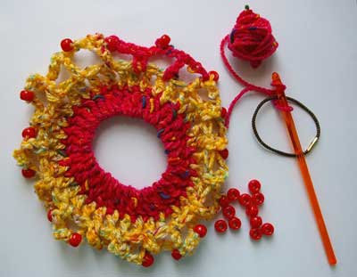 crocheted hairband photo